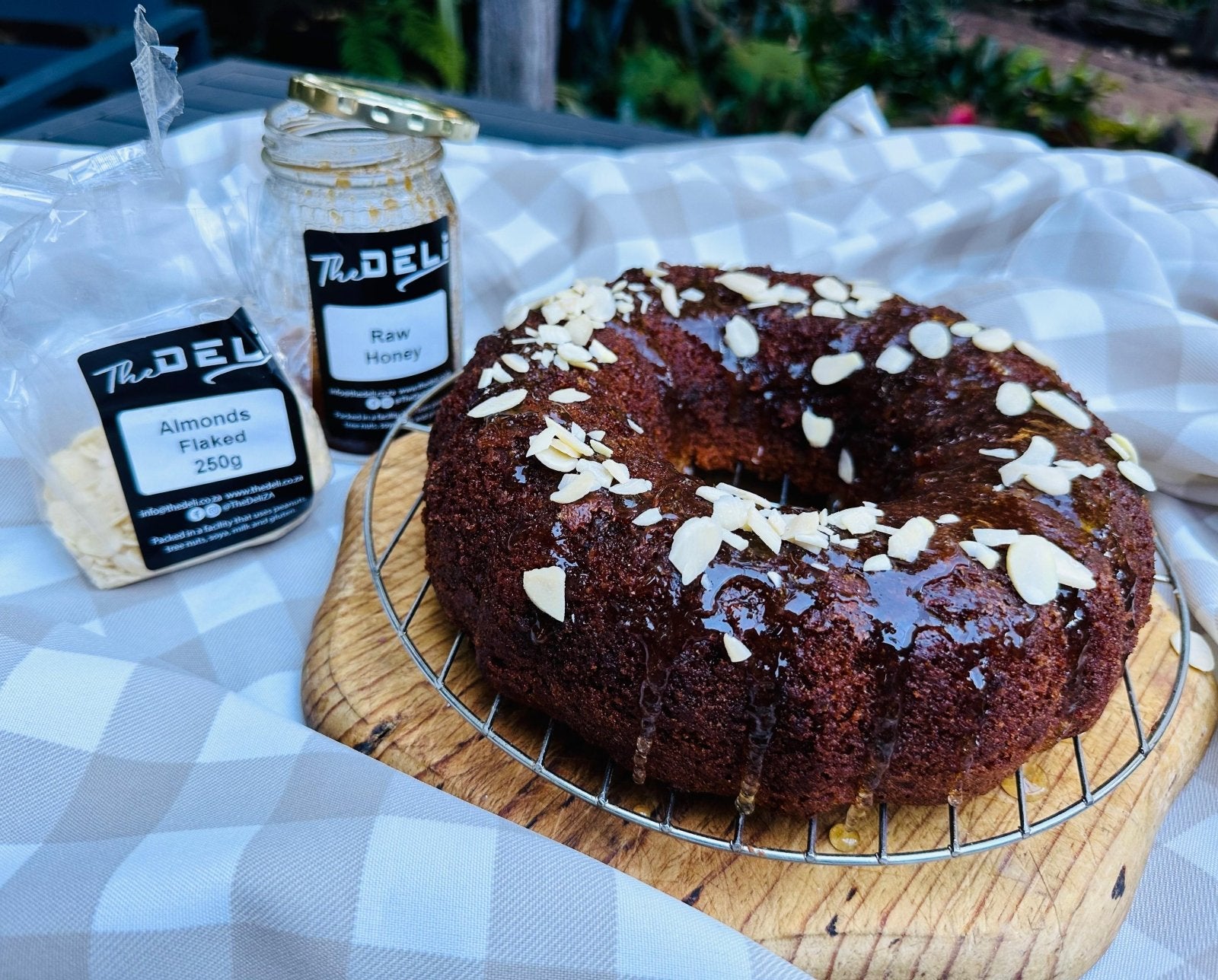 Honey Cake with Flaked Almonds - The Deli