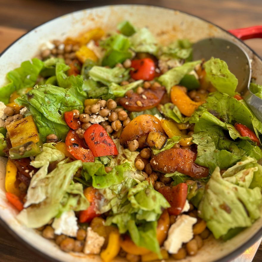 Sun-Kissed Roasted Chickpea Salad with Sweet & Spicy Flair - The Deli