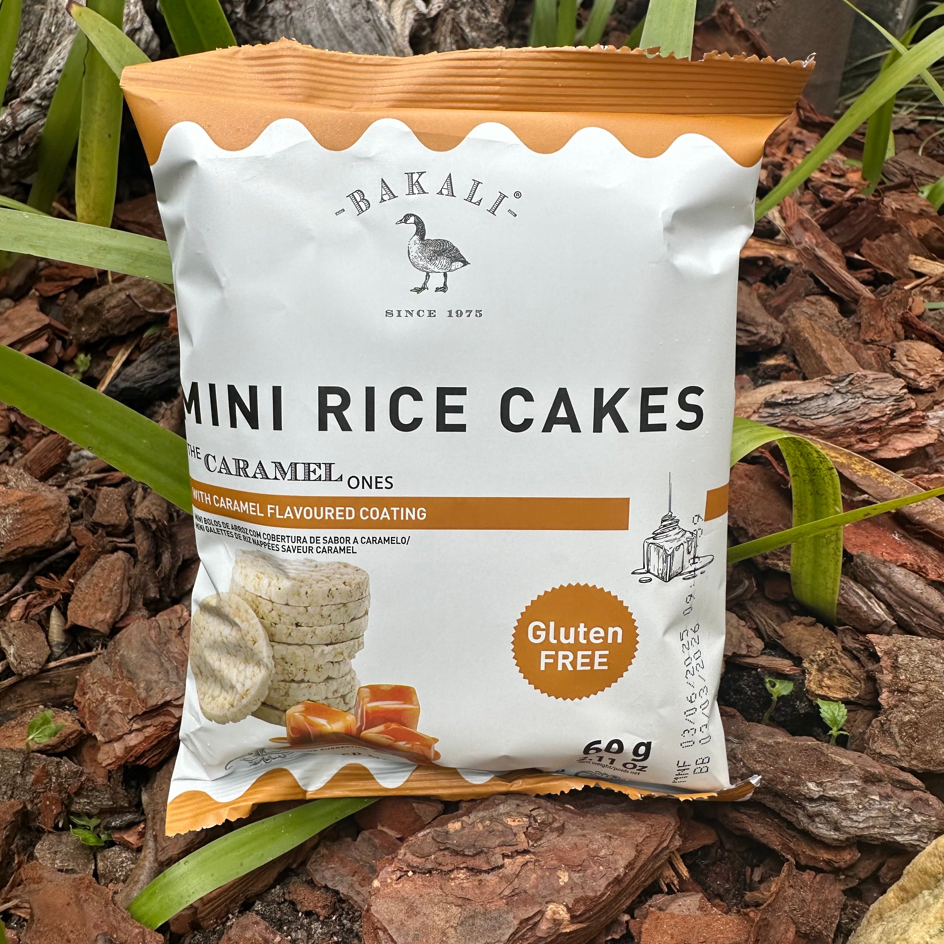 Bakali Mini Coated Rice Cakes - Caramel (60g)