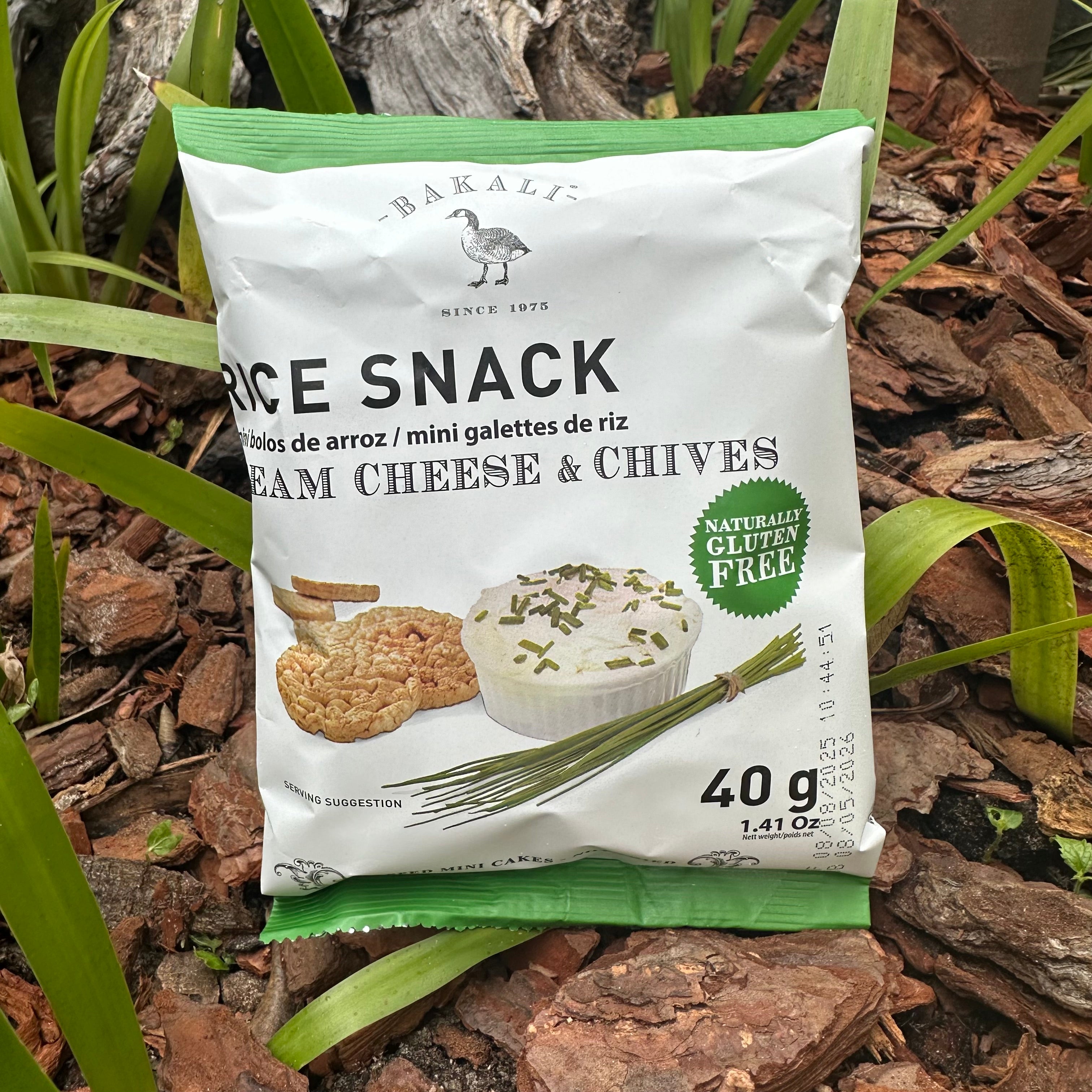 Bakali Rice Snack - Cream Cheese & Chives (40g)