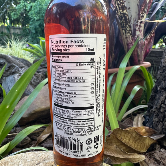 Banhoek Chilli Oil - The Original (250ml) - The Deli