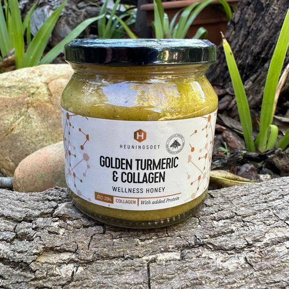 Golden Turmeric & Collagen Honey (325g) - The Deli