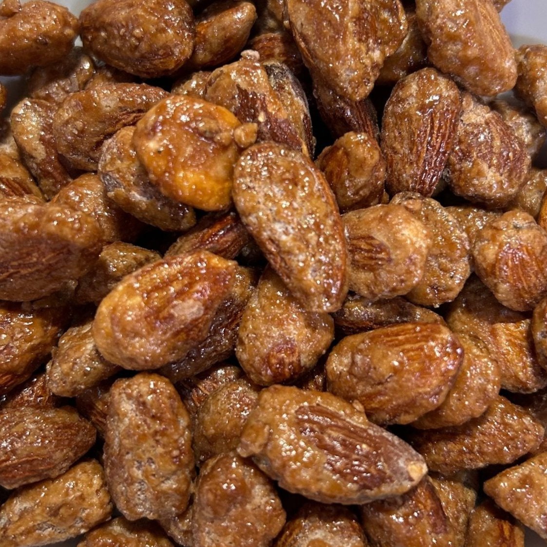 Caramel & Sea Salt Coated Almonds (1kg) - The Deli