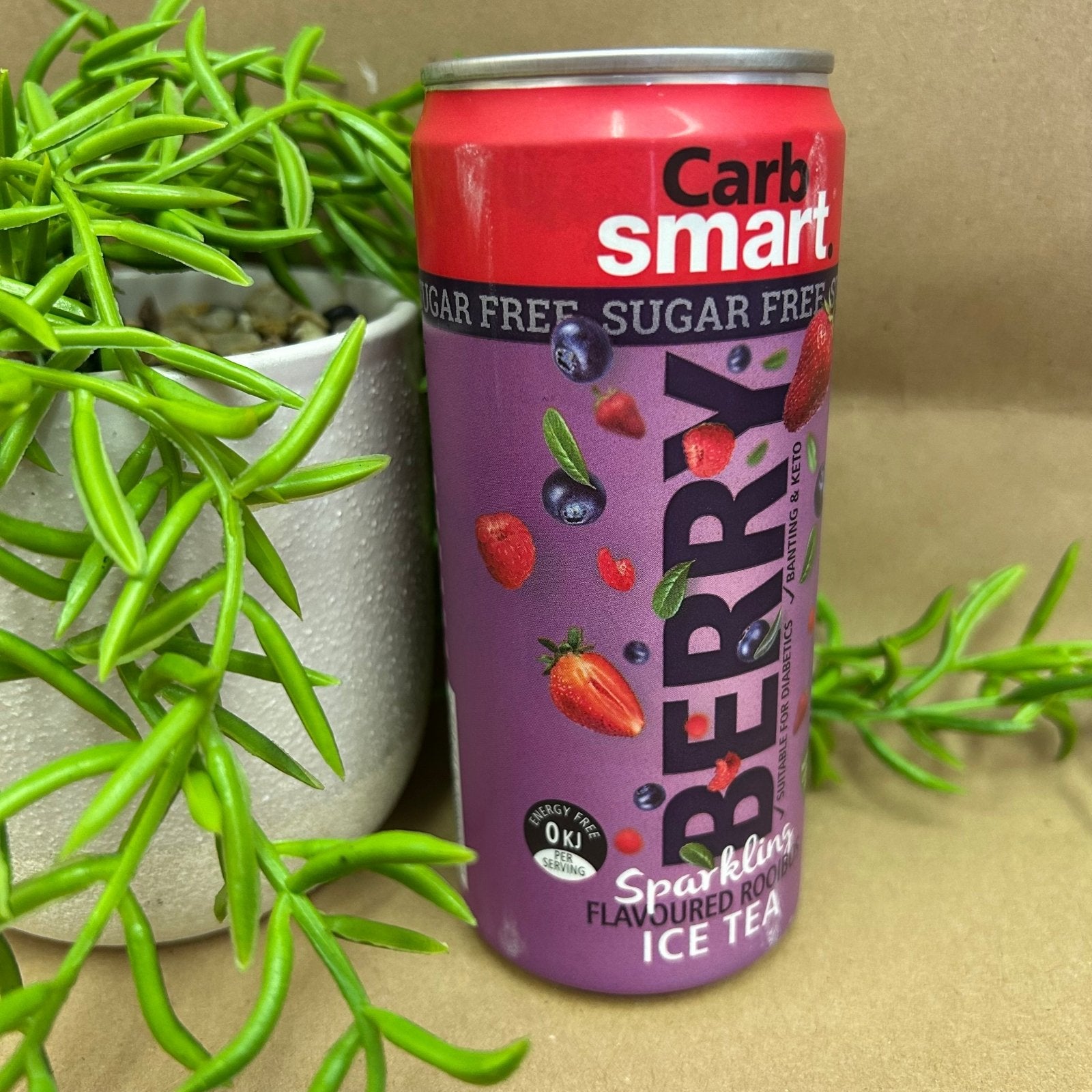 Carb Smart Sparkling Berry Flavoured Rooibos Ice Tea (300ml) - The Deli