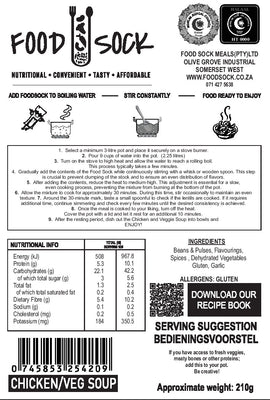 Food Sock - Chicken & Veg Soup (serves 4) - The Deli