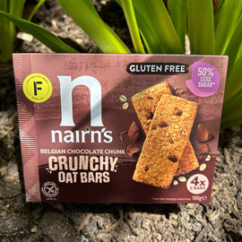 Nairn's Gluten Free Belgian Chocolate Crunchy Oat Bars (160g) - The Deli