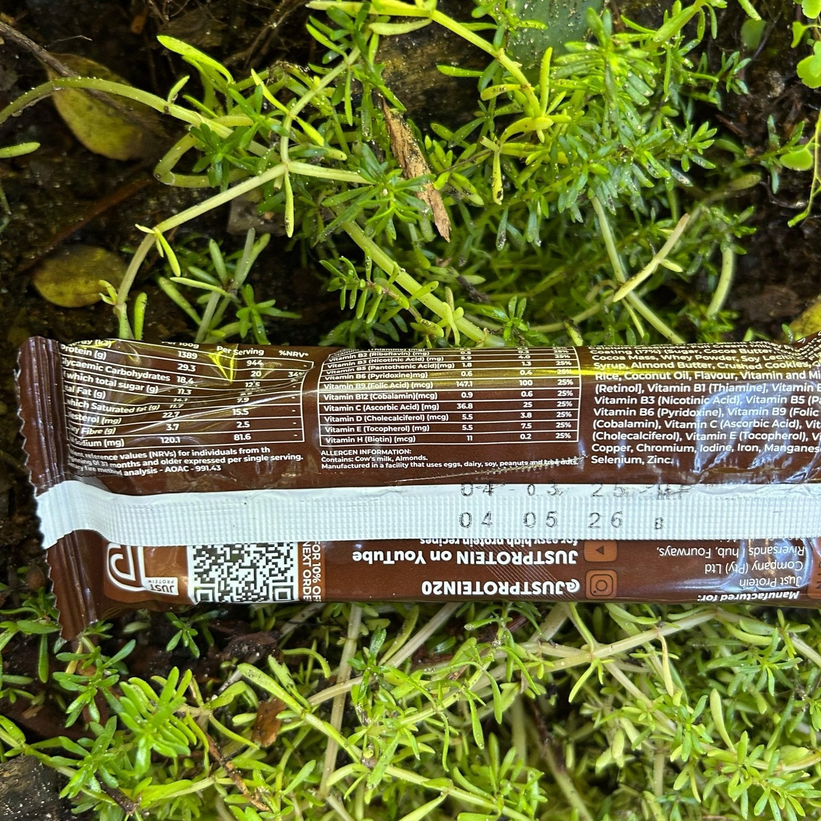 Just Protein Bar (Chocolate Cookie Dough Flavour) (each) - The Deli