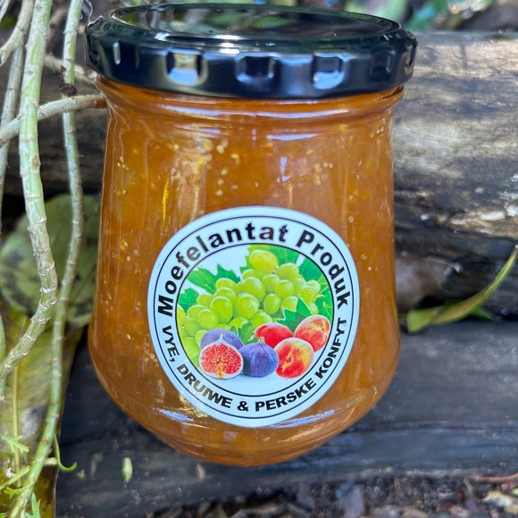 Moefelantat Fig, Grape & Peach Jam (375g) - The Deli