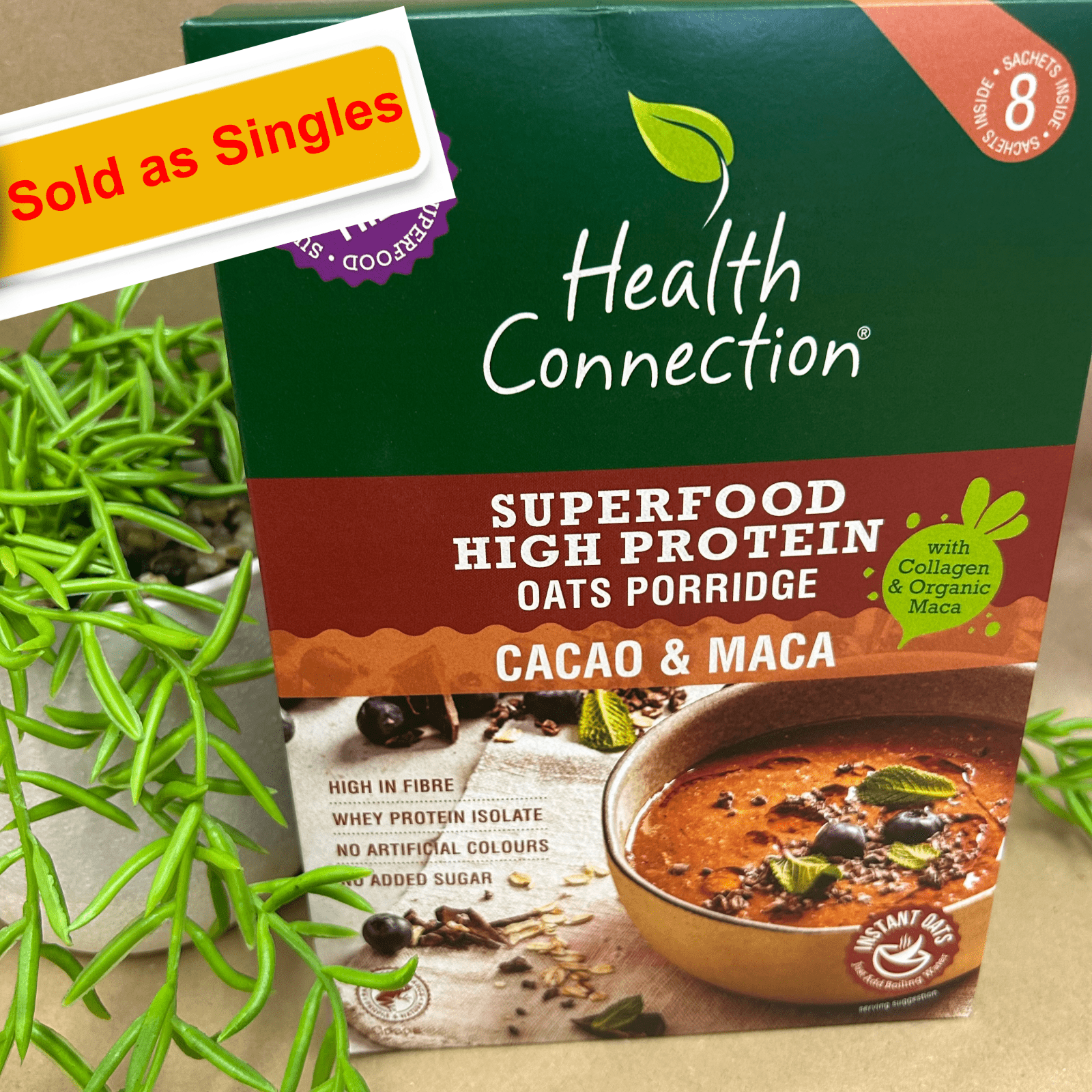 Superfood High Protein Instant Oats Cacao & Maca (50g) - The Deli