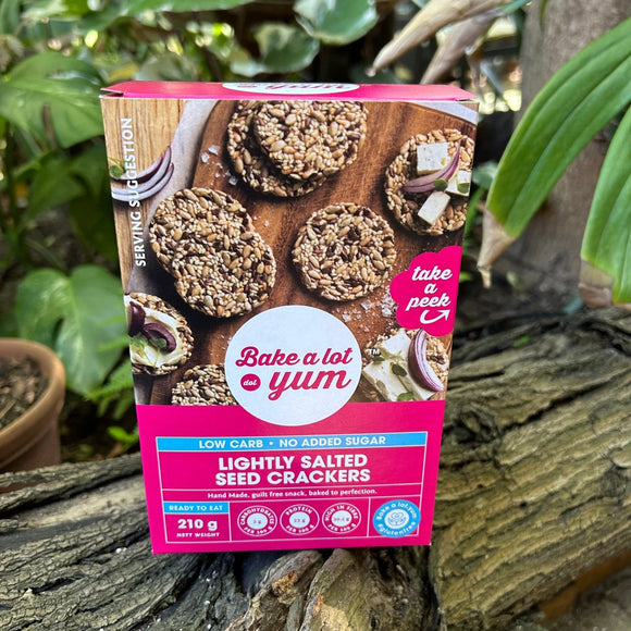 Bake a lot.yum Lightly Salted Seed Crackers (210g) - The Deli
