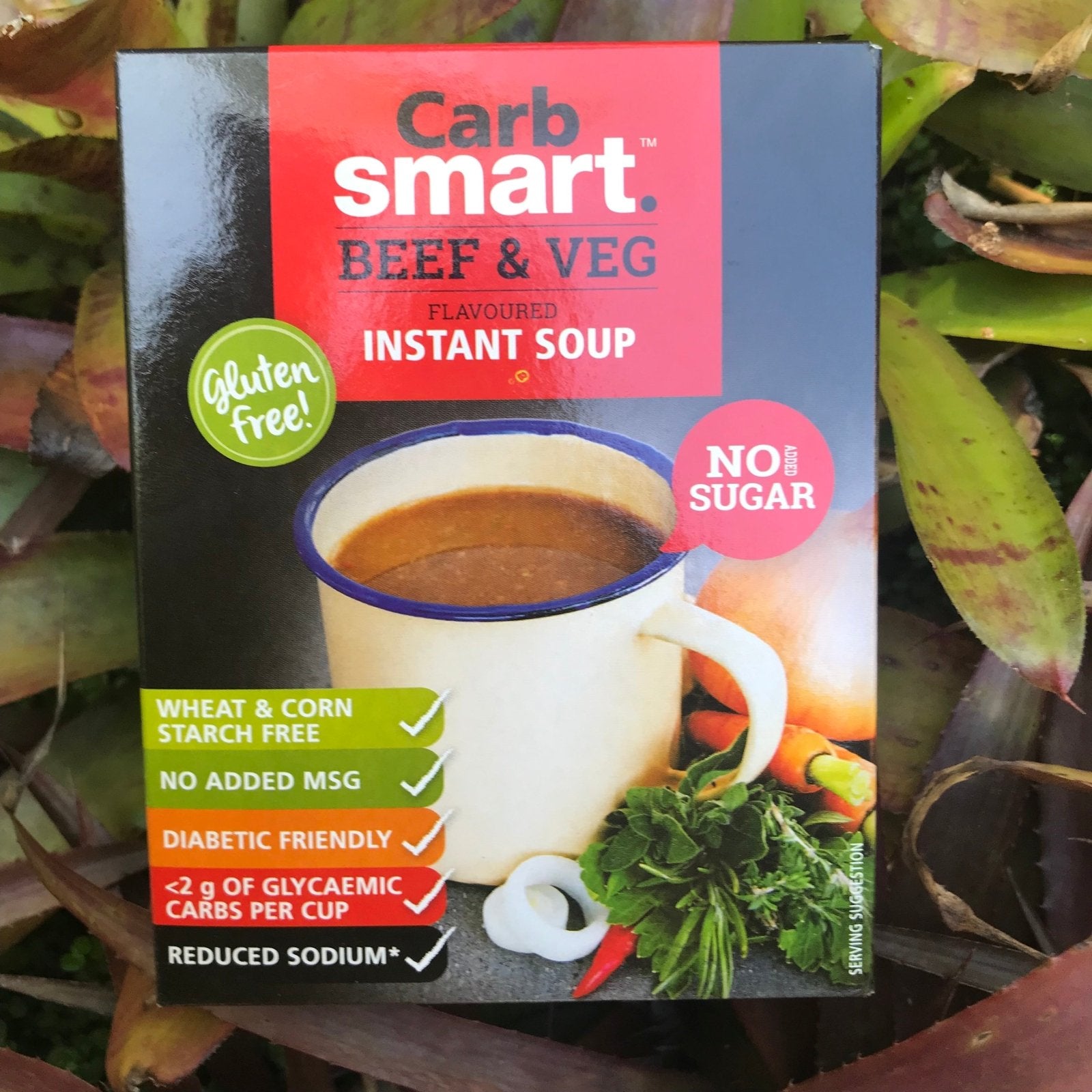 Carb Smart Beef & Veg Instant Soup (4x17g) - The Deli