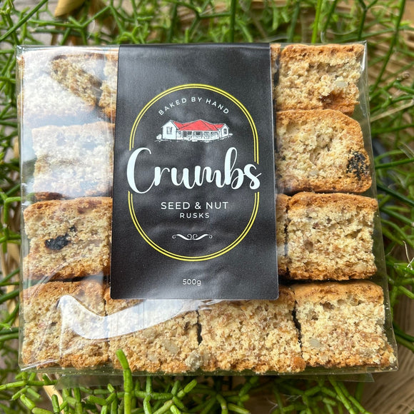 Crumbs Seed & Nut Rusks (500g) - The Deli