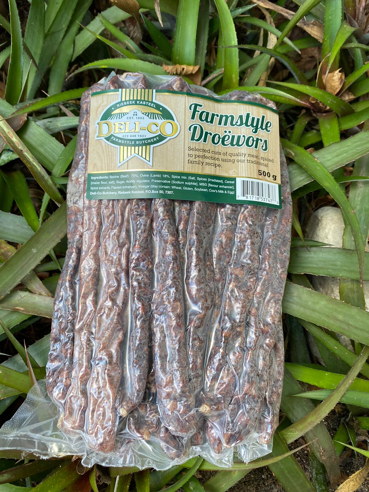 Farmstyle Beef Droëwors (500g) - The Deli
