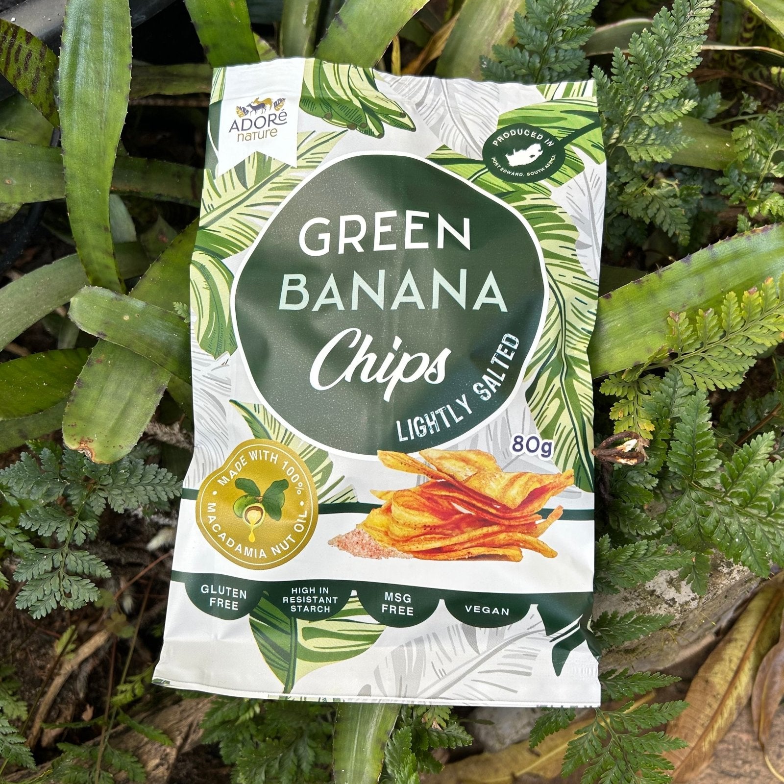 Green Banana Chips Lightly Salted 80g The Deli