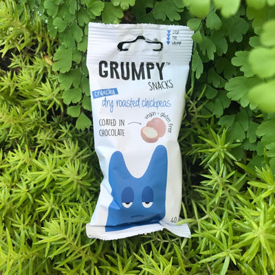 Grumpy Snacks - Dry Roasted Chickpeas - Chocolate Coated (40g) - The Deli