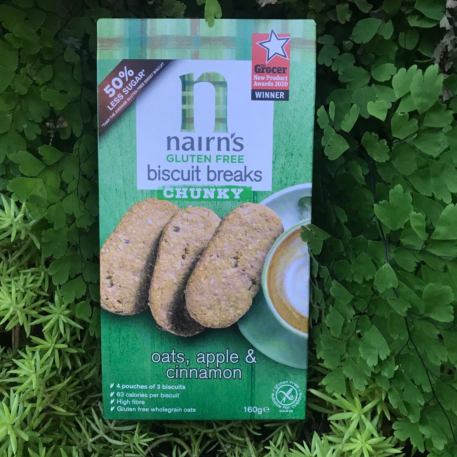 Nairn's Gluten Free Oats, Apple & Cinnamon Biscuit (160g) - The Deli
