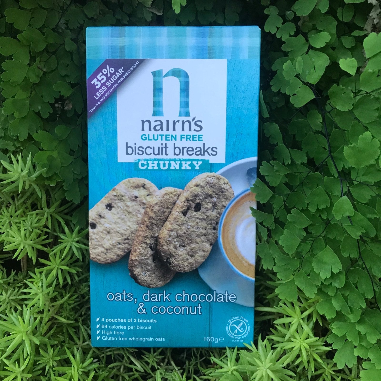 Nairn's Gluten Free Oats, Dark Chocolate & Coconut Biscuit (160g) - The Deli