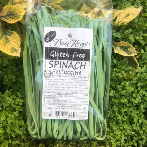 Gluten Free Spinach Fettuccine (500g) - The Deli