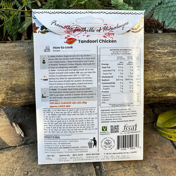 Nimkish Tandoori Chicken Spice Mix (50g) - The Deli