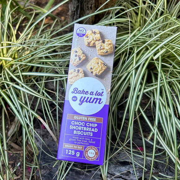Bake a lot.yum Choc Chip Shortbread Biscuits (125g) - The Deli
