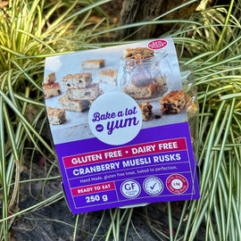 Bake a lot.yum Cranberry Muesli Rusks (250g) - The Deli